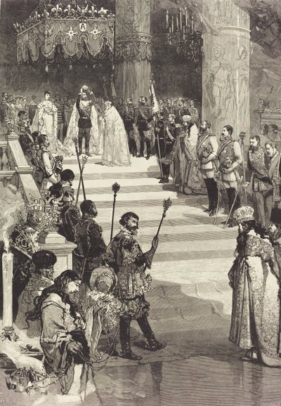 Koronacja cesarza Rosji Aleksandra III 27 maja 1883 r. autorstwa Auguste Lepere