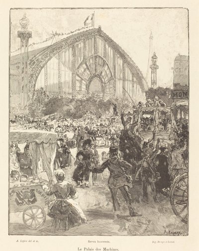 Pałac Maszyn autorstwa Auguste Lepere