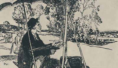 Ogrodnik, 1919 autorstwa Auguste Louis Lepère