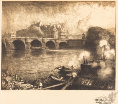 Pont Neuf, 1913. autorstwa Auguste Lepere