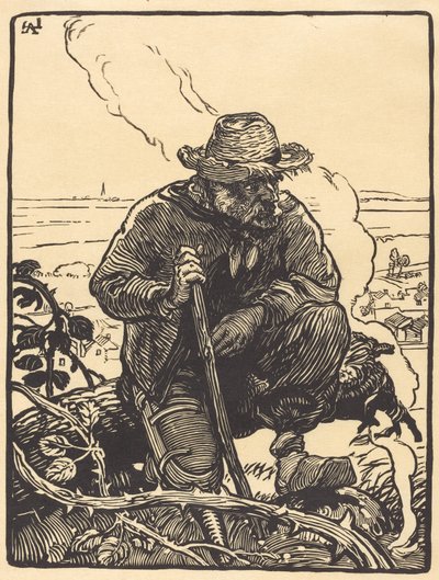 Wiejski żebrak, 1895. autorstwa Auguste Lepere