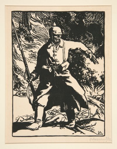Żołnierz pruski, z Wojna 1914, seria pierwsza, nr. 10 autorstwa Auguste Lepere