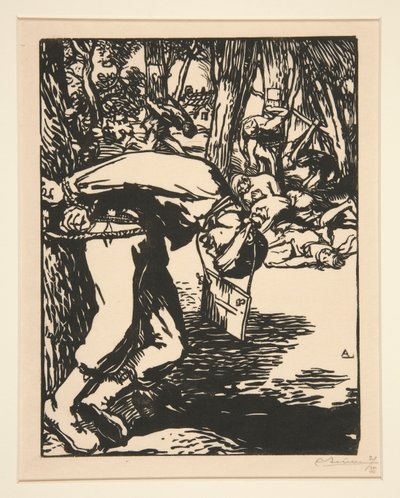 The Franks-Tireurs (Sharpshooters), z Wojny 1914, seria pierwsza, nr. 11 autorstwa Auguste Lepere