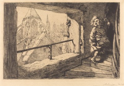 Dachy Saint-Severin autorstwa Auguste Lepere