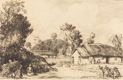 Rozrywka odpoczynku, Vendee Gra odpoczynku, Vendee. autorstwa Auguste Lepere