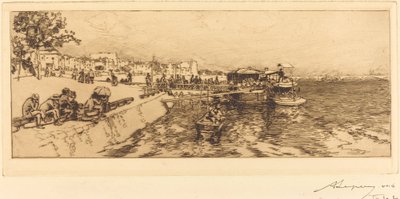 Molo Bercy (Embarcadere, Quai de Bercy) autorstwa Auguste Lepere