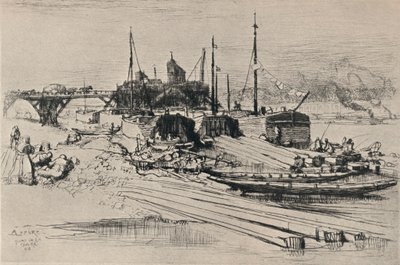 Składowisko odpadów komunalnych, Nabrzeże Stacji, 1915 autorstwa Auguste Louis Lepère