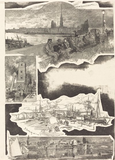 Rouen autorstwa Auguste Lepere