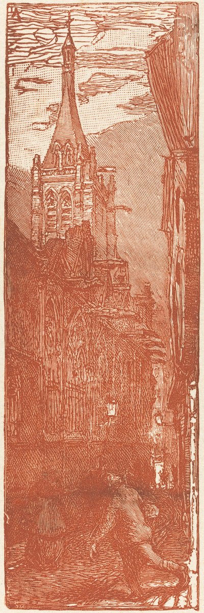 Saint-Severin, opublikowany 1901. autorstwa Auguste Lepere