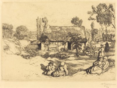 Schronisko dla Ubogich, Vendee (Le nid de pauvres, Vendee) autorstwa Auguste Lepere