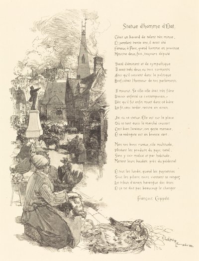 pomnik męża stanu autorstwa Auguste Lepere