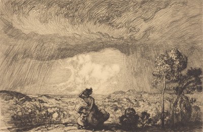 Burza na wydmie, Vendee Burza na wydmie, Vendee. autorstwa Auguste Lepere