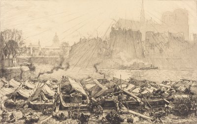 Wielki rynek jabłek Wielki rynek jabłek, 1917. autorstwa Auguste Lepere