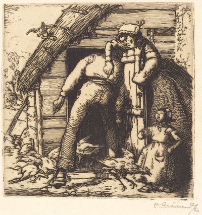 Drobiarz, Vendee autorstwa Auguste Lepere