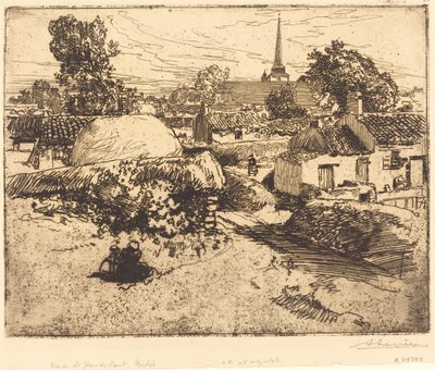 Widok na St.-Jean-de-Mont, Vendee autorstwa Auguste Lepere