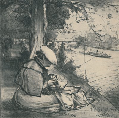 Wyspa Łabędzi, ok. 1898, 1919 autorstwa Auguste Louis Lepère