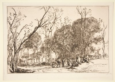 ?t? de la Saint-Martin, la noce qui passe (Lato Saint-Martin, minione zaślubiny) autorstwa Auguste Lepere