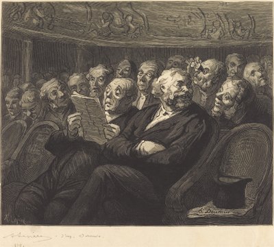 Fotele orkiestrowe autorstwa Auguste Lepère after Honoré Daumier