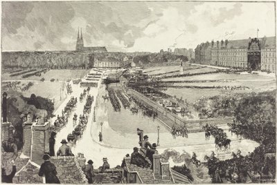 Wojskowe odznaczenia przyznane śmiertelnym szczątkom admirała Courbeta autorstwa Auguste Lepère and Louis Tinayre