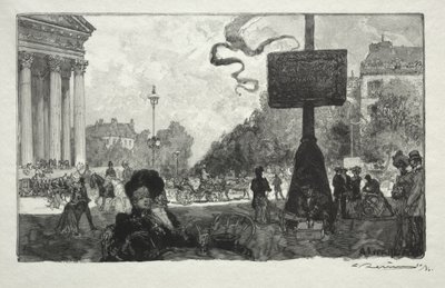 Róg Królewskiej Ulicy autorstwa Auguste Louis Lepère