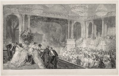 Festiwal w Tuileries autorstwa Auguste Louis Lepère