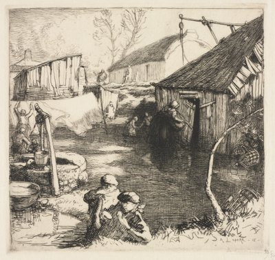 Kwatera rybacka (Saint-Jean-de-Monts) autorstwa Auguste Louis Lepère
