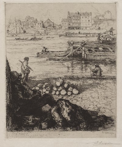 Doker: Quai de la Gare autorstwa Auguste Louis Lepère
