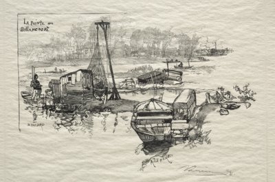 Punkt Billancourt autorstwa Auguste Louis Lepère