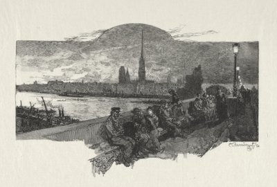 Ilustrowany Rouen: Most kamieni autorstwa Auguste Louis Lepère