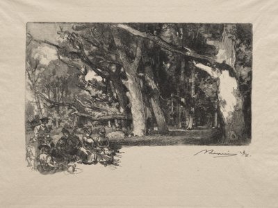 Południe w lesie autorstwa Auguste Louis Lepère