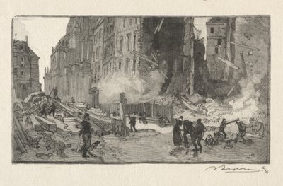 Place Gerson i Rue Restot autorstwa Auguste Louis Lepère