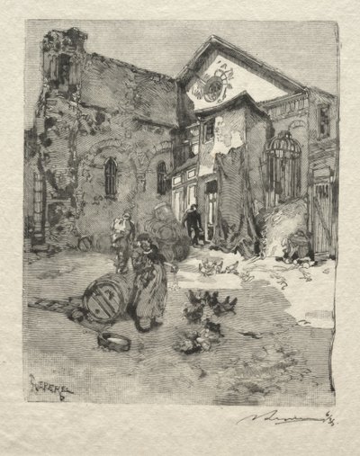 Św. Julian Ubogi: Portal autorstwa Auguste Louis Lepère