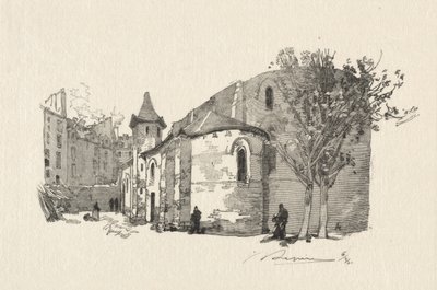 Julien le Vauvre, Widok z zewnątrz autorstwa Auguste Louis Lepère