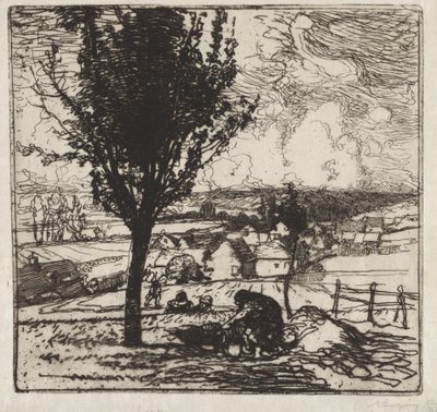 Życzenia Jouy-le-Moutier autorstwa Auguste Louis Lepère