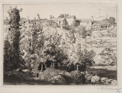 Wioska Meule autorstwa Auguste Louis Lepère
