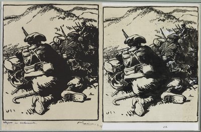 Alpy w zasadzce, 1914. autorstwa Auguste Louis Lepère