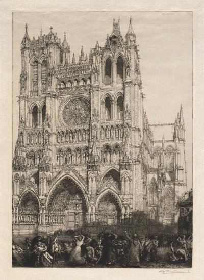 Katedra w Amiens, Dzień Inwentaryzacji autorstwa Auguste Louis Lepère