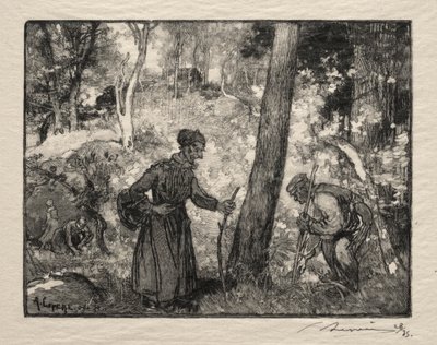 U Rochera Bernarda. autorstwa Auguste Louis Lepère