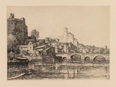 Auguste Lepère: Clisson Loire-Maritime, 1909. autorstwa Auguste Louis Lepère