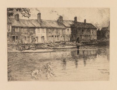 Auguste Lepère: Staw prerii w Crèvecoeur Picardie. autorstwa Auguste Louis Lepère
