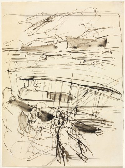 Samoloty spoczywające na ziemi, 1914. autorstwa Auguste Louis Lepère