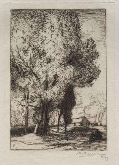 Bourrine w topolach, 1911. autorstwa Auguste Louis Lepère