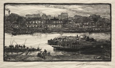 Kawiarnie - Śpiewacy. autorstwa Auguste Louis Lepère