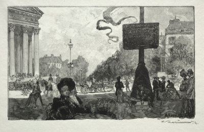Róg Rue Royale, 1890. autorstwa Auguste Louis Lepère