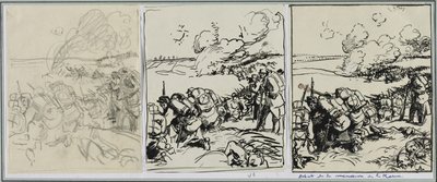 Początek manewru Marne autorstwa Auguste Louis Lepère