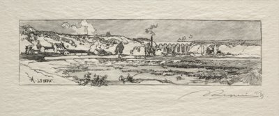 Staw Issy les Moulineaux autorstwa Auguste Louis Lepère