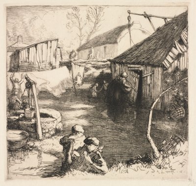 Kwatera rybacka (Saint-Jean-de-Monts) autorstwa Auguste Louis Lepère