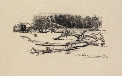 Las Fontainebleau: Skrzyżowanie Cierni Las Fontainebleau: Skrzyżowanie Cierni, 1890. autorstwa Auguste Louis Lepère
