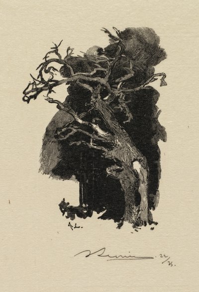 Las Fontainebleau: Wściekły autorstwa Auguste Louis Lepère