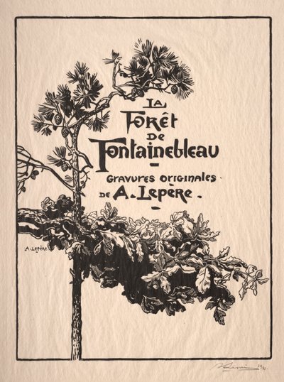 Fontainebleau: Frontispiece
 autorstwa Auguste Louis Lepère